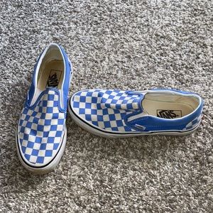 Blue Checkered Vans